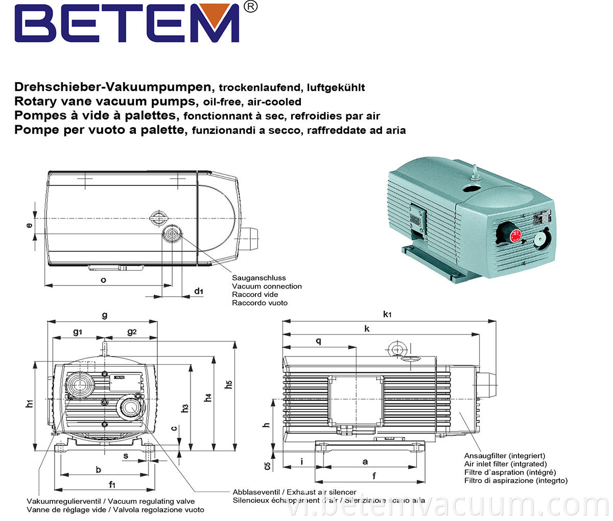 Oilless Vacuum Pumps 